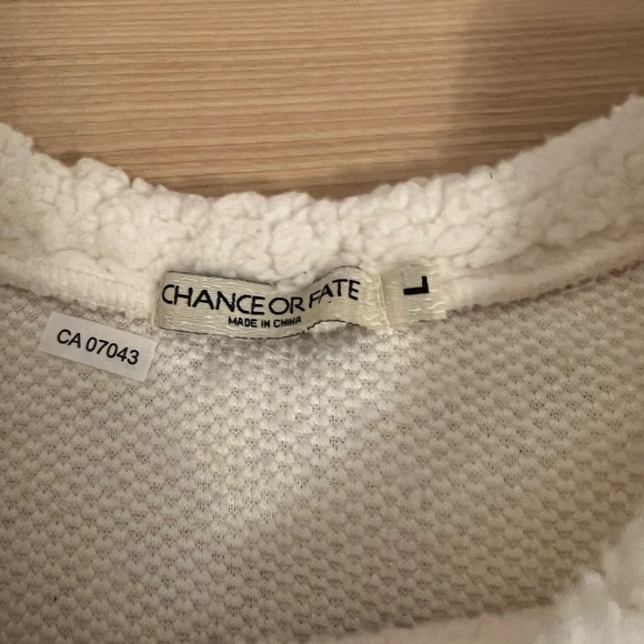 Chance or Fate Sherpa snowman Christmas sweater - Picture 3 of 3